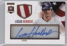 2014 USA Baseball Box Set Signature Jerseys Prime 17/20 Lucas Herbert Auto fm0