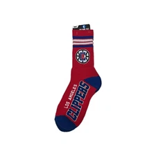 For Bare Feet Crew Socks Unisex 6-11 W 5-10 M LA Clippers NBA Athletic