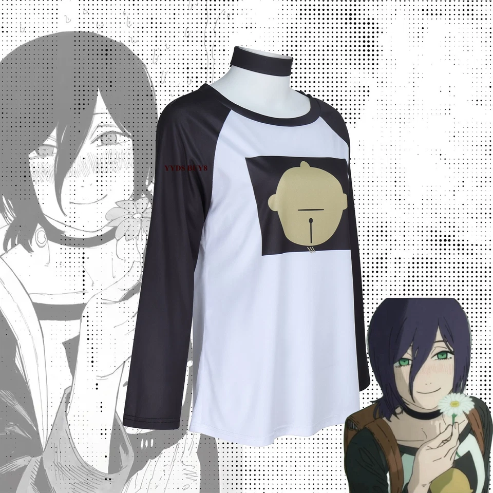 Chainsaw Man The Movie Reze Arc Reze T Shirt Cosplay Dress Suit Anime Top Outfit - Image 2 of 4