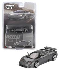 Mini GT 1:64 Bugatti EB110 Super Sport Grigio Scuro Diecast Model Car MGT01002