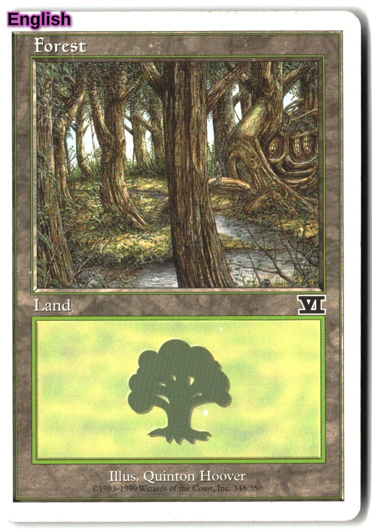 MTG Forest [6ED - 348] MP