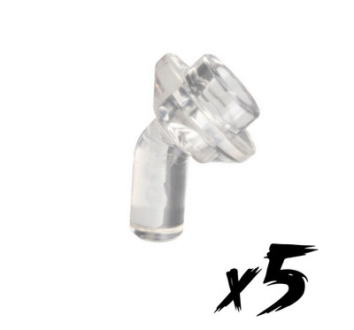 5x LEGO 65578   1L Stange Bar      transparent   Trans-Clear