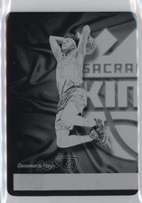 2018-19 Panini Noir Icon Edition Printing Plate Black 1/1 De'Aaron Fox #128 6fs