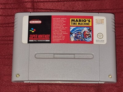 Mario's Time Machine SNES  Super Nintendo Entertainment System PAL SNSP-8M-NOE/S