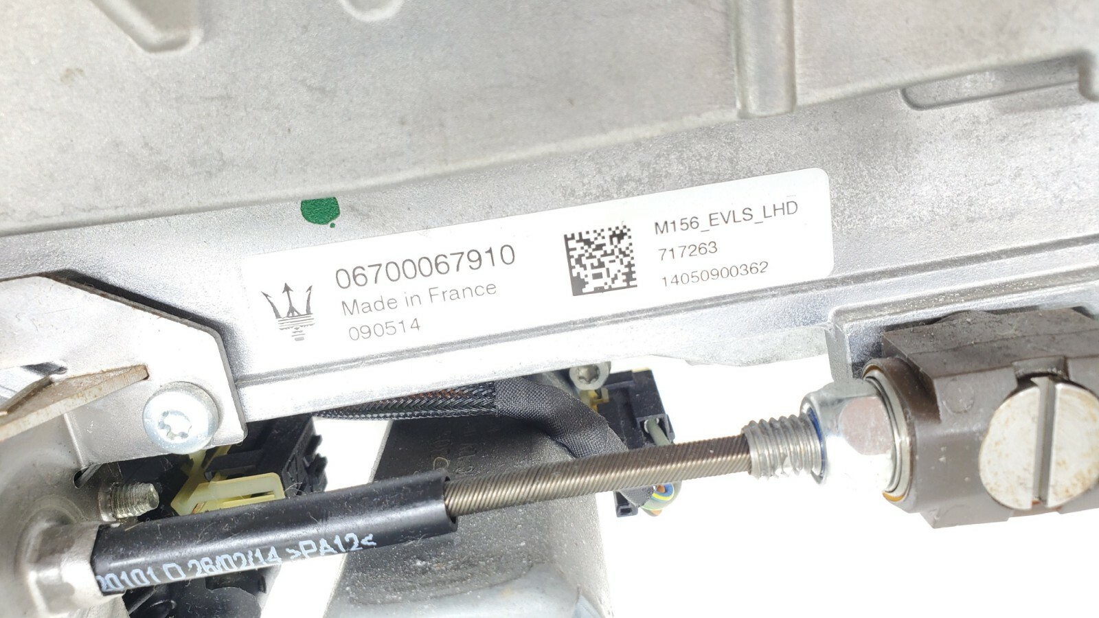 2014-2020 MASERATI GHIBLI SQ4 STEERING COLUMN W/ SHAFT OEM.