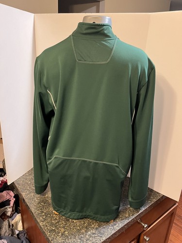 Nike Dri Fit Cleveland State Men’s Basketball LS 1/4 Zip Pullover Green M Poly - Picture 6 of 14