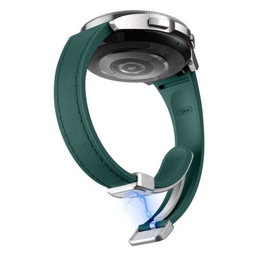 Magnetic Silicone Leather Strap Band For Samsung Galaxy Watch 7 FE 6 5 4 40/44mm - Picture 240 of 257
