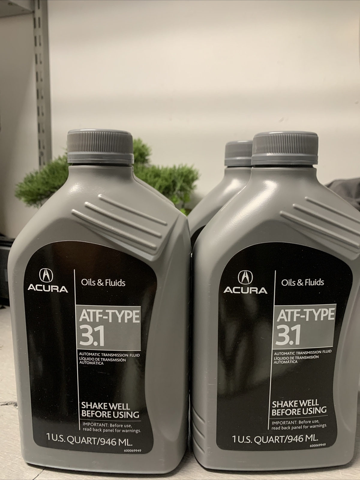 4 QUARTS OF ACURA OEM AUTOMATIC TRANSMISSION FLUID ATFTYPE 3.1 eBay