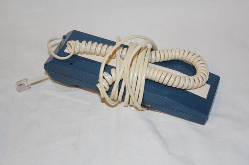 Vintage Retro Touch Pulse Dialing Desk Phone Blue and White Works - Picture 2 of 7