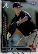 2016 Bowman Chrome Chris Ellis #BSU-CE Scouts' Top 100 Updates Atlanta 14A