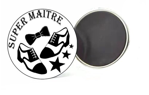 Porte-clés personnalisé rond / métal-bambou