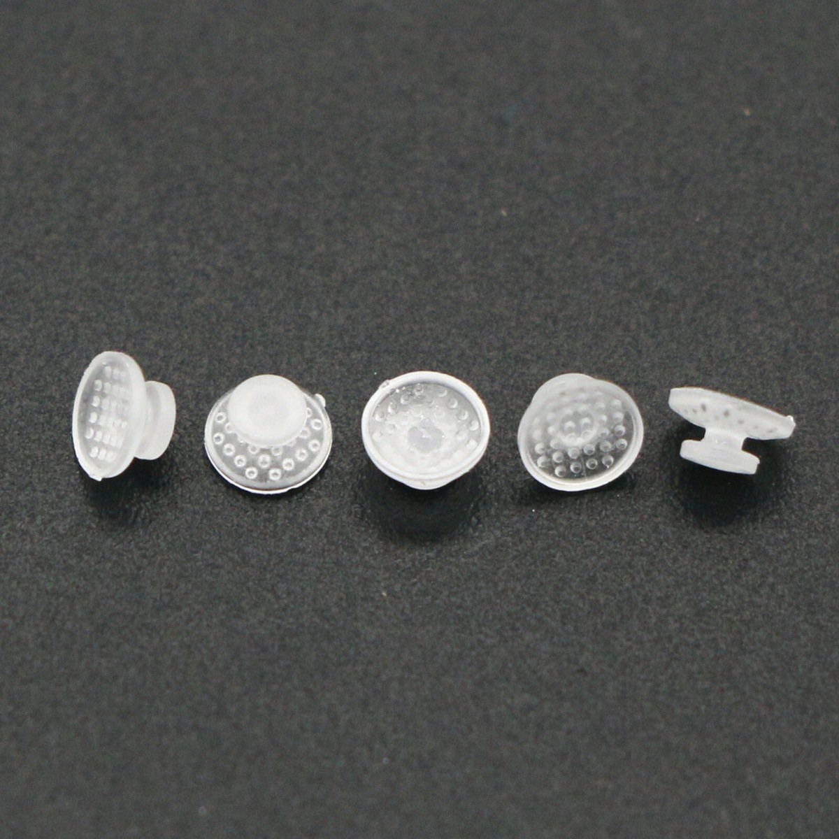 10 Boutons Linguals Transparents En Céramique Pour Orthodontie - Base Ronde Autocollante