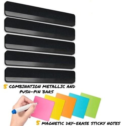5 pcs Hanging Notice Board With Push Pins Memo Board Felt Strips Paste Notes - Picture 8 of 15
