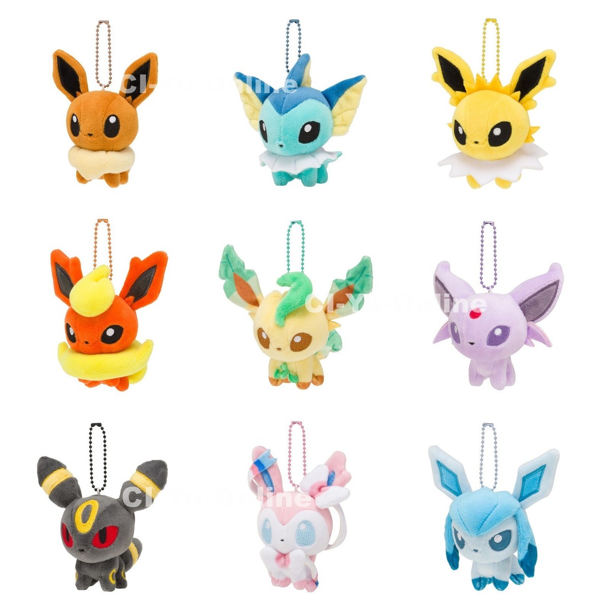 Eeveeloution Pokemon Center Eevee Umbreon Sylveon Dolls Plush