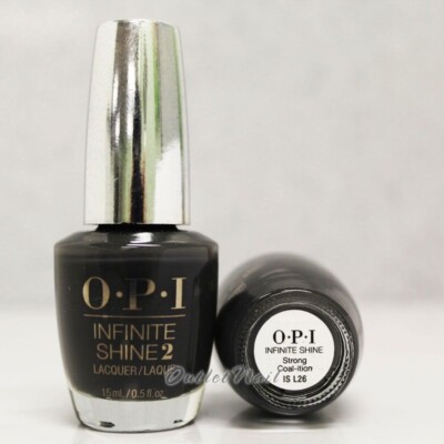 OPI INFINITE SHINE Strong Coal-ition - Air Dry 10 Day Nail Polish 0.5 oz IS L26