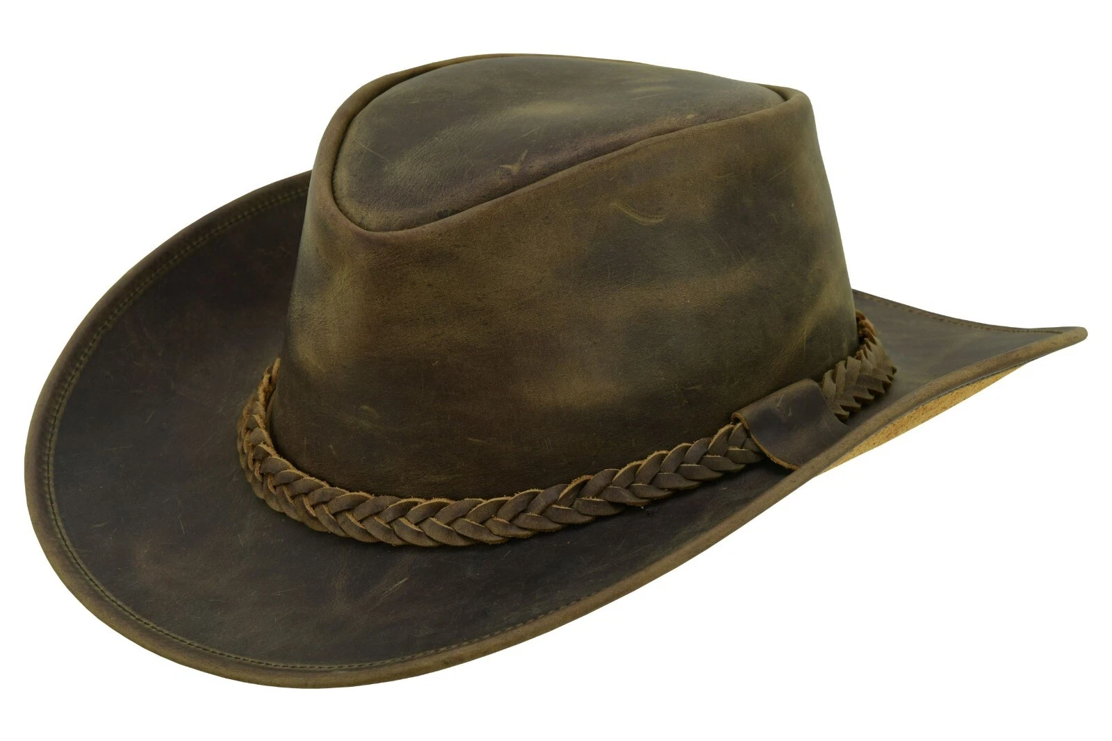 Lesa Collection Rodeo Leather Outback Hat For Men and Women Shapeable Wide Brim
Opens in a new windo