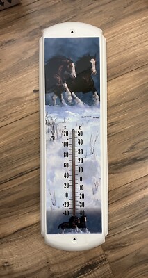 17'' Chris Cummings Snow Kings Clydesdales's Thermometer / FREE SHIPPING
