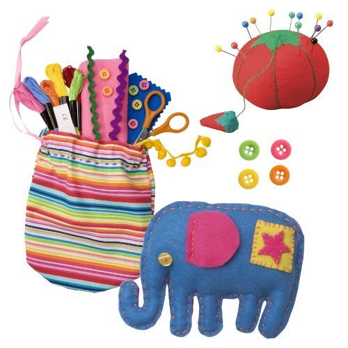 My First Sewing Kit for Kids Multicolor Art and Craft Beginner Sewing Projects