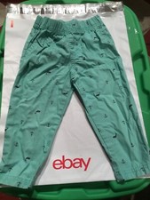 Carters Boys Blue Pants With Whales And Anchors Size 24M