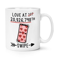 Liebe Bei 20,326, 798Th Swipe 284Ml Becher Tasse Valentinstag Freundin Lustig