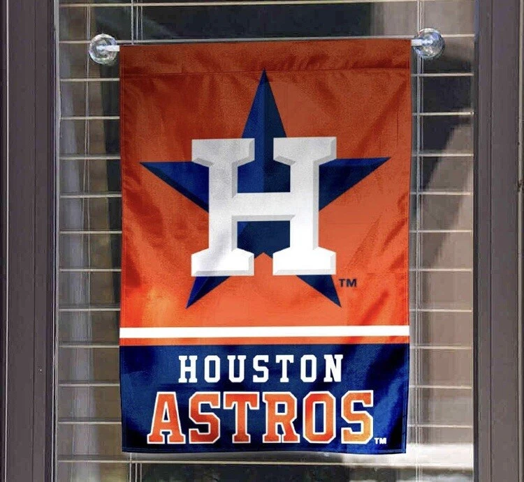 Houston Astros Double Sided Garden Lawn Flag 12” x 18” MLB New In Package - Image 4 of 4