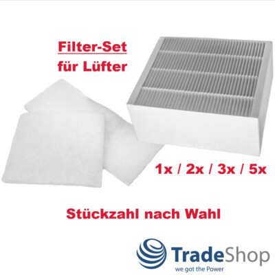Filter für Vallox ValloPlus 270 ersetzt 2505 - Set-Anzahl nach Wahl (1x bis 5x)