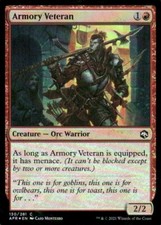 Armory Veteran FOIL 130/281 Forgotten Realms MTG Magic the Gathering card