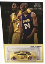Custom Hot Wheels 2017 Acura NSX Lakers Kobe Bryant con neumáticos de goma Real Rider