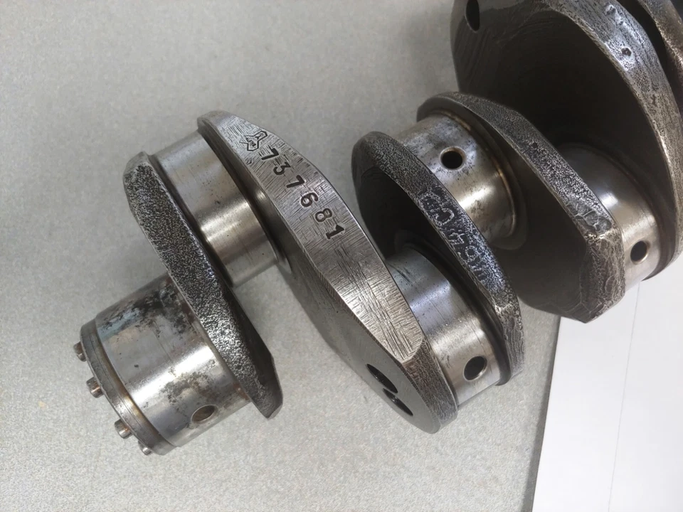 VERY NICE USED ORIGINAL GENUINE PORSCHE 356A 356B CRANKSHAFT 737681 .25/.25 - Изображение 3 из 4