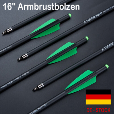 12 PACK 16 Zoll Carbon bolzen pfeile Bogenschießen Bogen Jagd -  Jagd Sportarten
