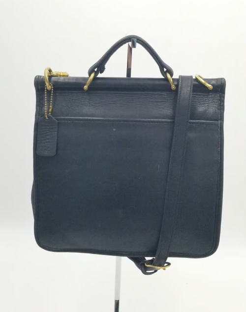Coach Vintage Black H5C-9927 Willis Leather Crossbody w