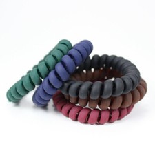 5-pack Strong Hair Coils Scrunchies Matte Multicolors