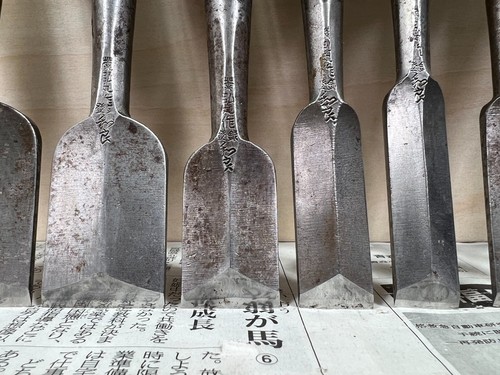 Vintage Japanese Chisel 10set Nomi /Hand Plane Saw Iron Hammer Hand Tool/d51 - Picture 16 of 24