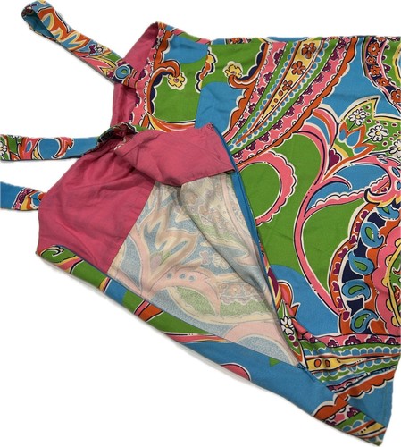 Lilly Pulitzer Clarissa Silk Tropical Paisley Pattern Tank Top Size 0 - Picture 2 of 9