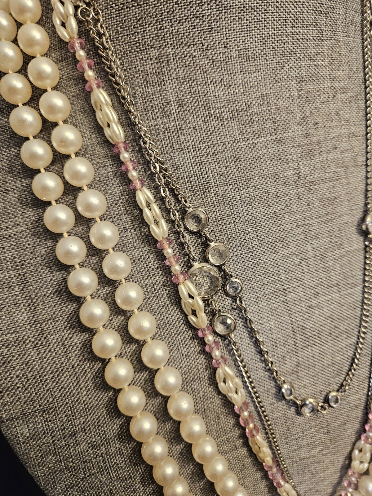 3 Vintage Assorted Statement Necklaces - image 3