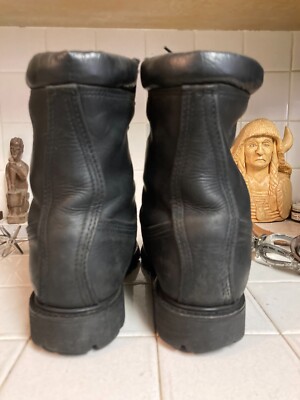 MATTERHORN PRO SAFE USA BLACK STEEL TOE LACE UP MOTORCYCLE  display picture 1