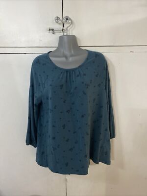 Fat Face Ladies Top Size 10 Green Vgc!!