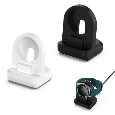 Black/White Silicone Charging Bracket Holder For Huawei Watch GT 2e/GT 2/GT/GS3i