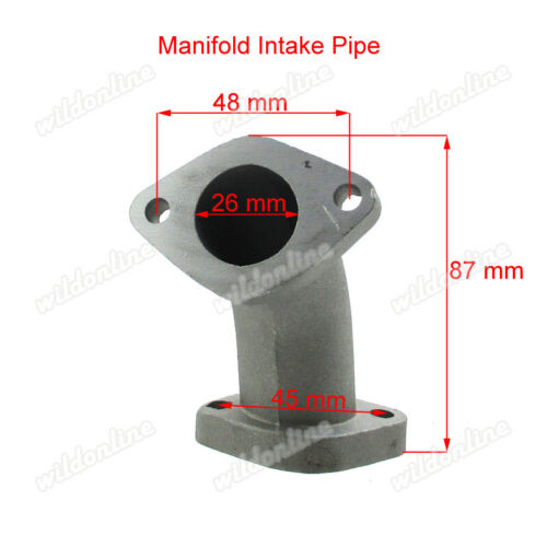 26mm Manifold Intake Pipe For Chinese 110cc 125cc 140cc Pit Dirt Bike Piranha - Picture 1 of 6