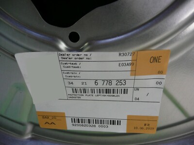 NEW GENUINE BMW F10 F11 BRAKE DISC PROTECTION PLATE REAR PAIR 