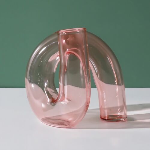 Dekorative Glas Vase Vintage 60s 70s Mid-Century Modern Glass Space Age Retro - Bild 13 von 17