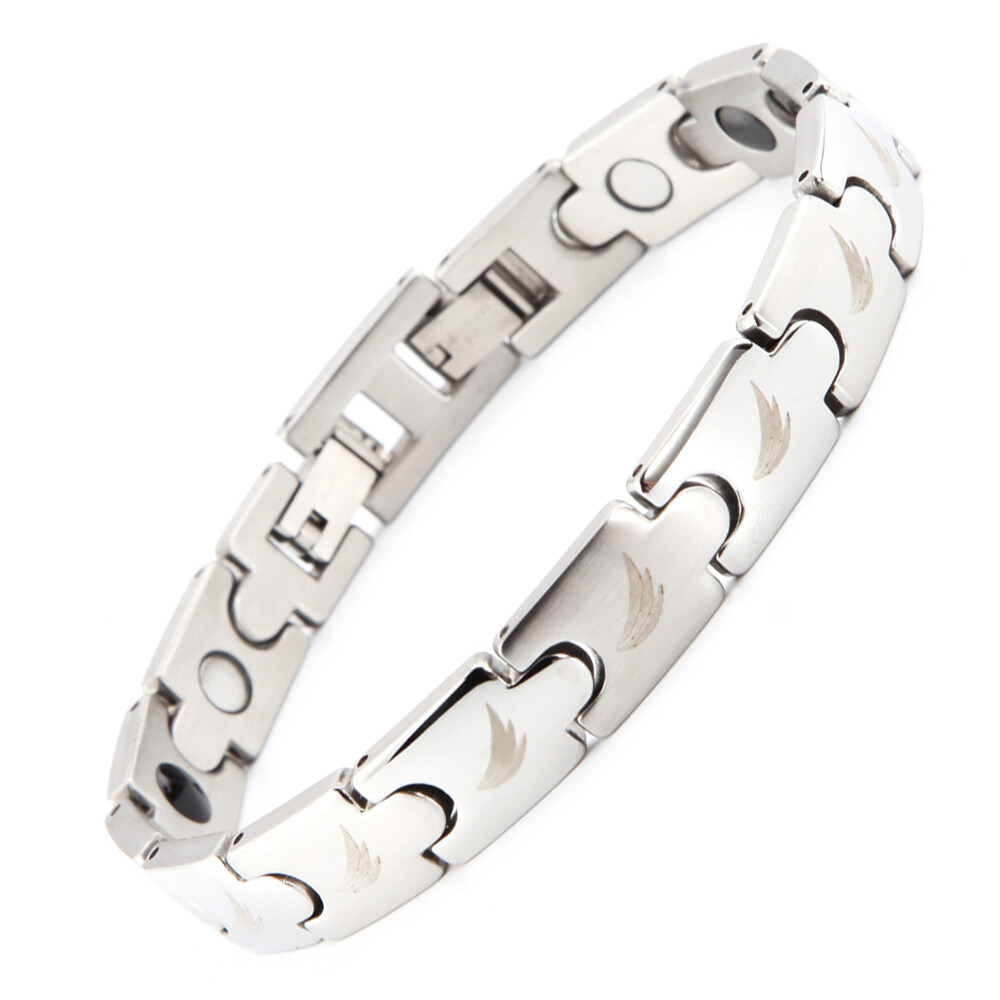 T-Prime Power 3in1 Steel Magnet Bracelet Neodymium Germanium Turmaline Tcm  #8066