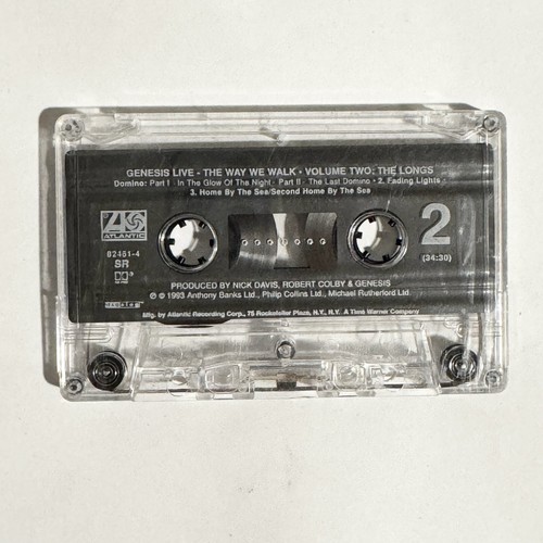 Genesis Live The Way We Walk Vol. 2 The Longs Cassette Tape Album USA OG Press - Picture 5 of 6