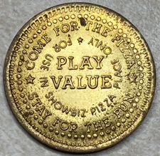 Showbiz Pizza Place Arcade Game Token T5316