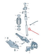 New SKODA KAROQ NU Rear Shock Absorber 5Q0513029NP NO IMPORT DUTIES TO 🇺🇸