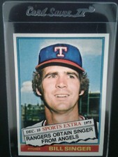 1976 Topps Baseball #411T Traded Bill Singer Texas Rangers Pitcher NM/MT