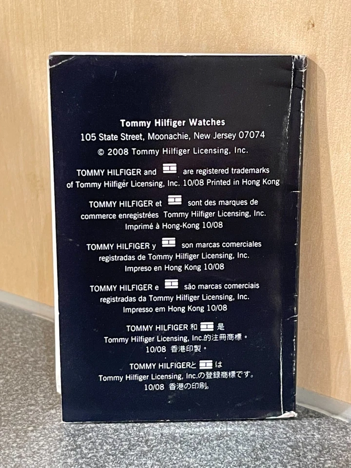 Tommy Hilfiger Watch Instruction & Warranty Books Watches - Image 2 of 4