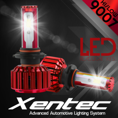 2x 9007 240W LED Headlight Light Car Kit 6000K White Hi/Lo Beams 24000LM Bulbs