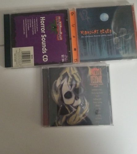Halloween CD Music Haunted Spooky Sounds Bundle Lot 3 CD’s - Foto 1 di 6
