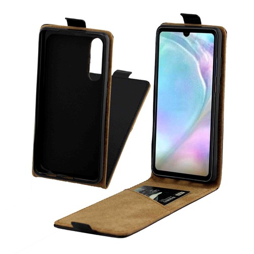 Vertical Flip Leather Black Full Cover Back Case Skin Holster For iPhone Galaxy - Zdjęcie 91 z 96